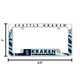 NHL Seattle Kraken All Over Chrome Frame Fan Gear NHL Seattle Kraken