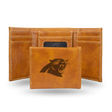 NFL Carolina Panthers Laser Engraved Trifold Wallet Fan Gear NFL Carolina Panthers