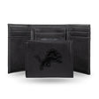 NFL Detroit Lions Laser Engraved Trifold Wallet Fan Gear NFL Detroit Lions