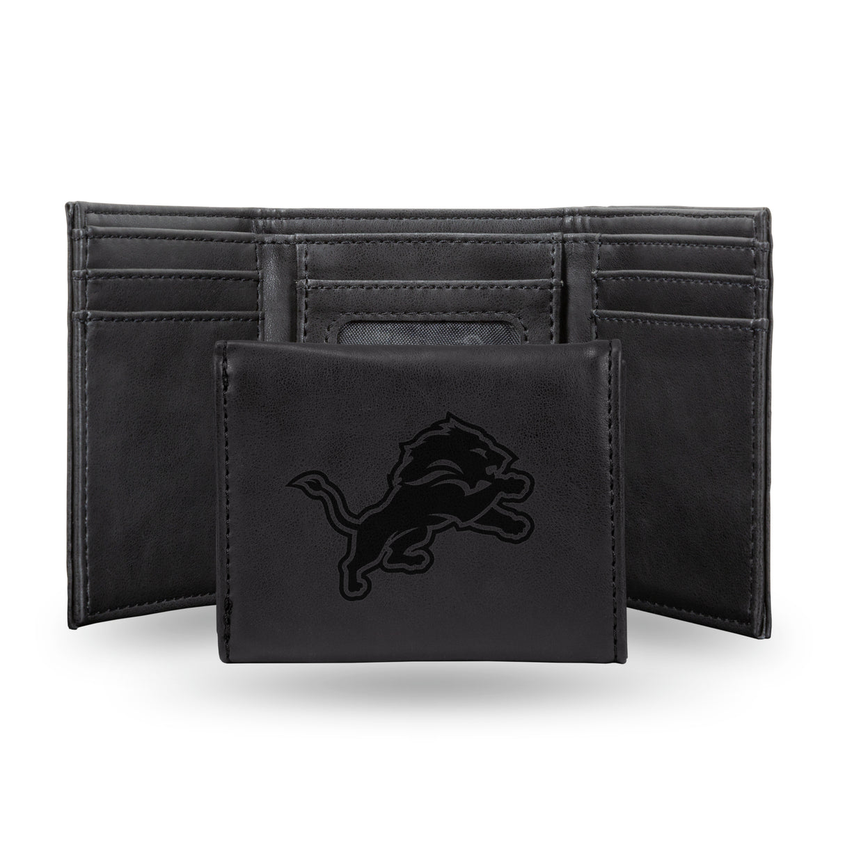 NFL Detroit Lions Laser Engraved Trifold Wallet Fan Gear NFL Detroit Lions