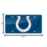 NFL Indianapolis Colts Laser Cut License Plate Tag Fan Gear NFL Indianapolis Colts