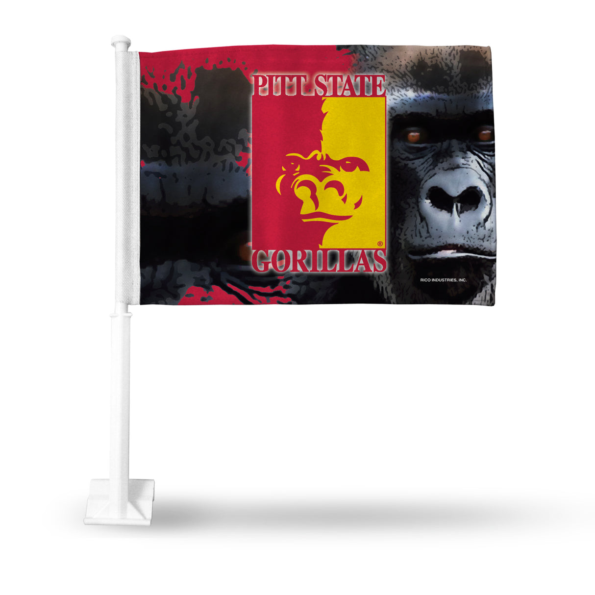 NCAA Pittsburg State Gorillas Car Flag Fan Gear NCAA Pittsburg State Gorillas