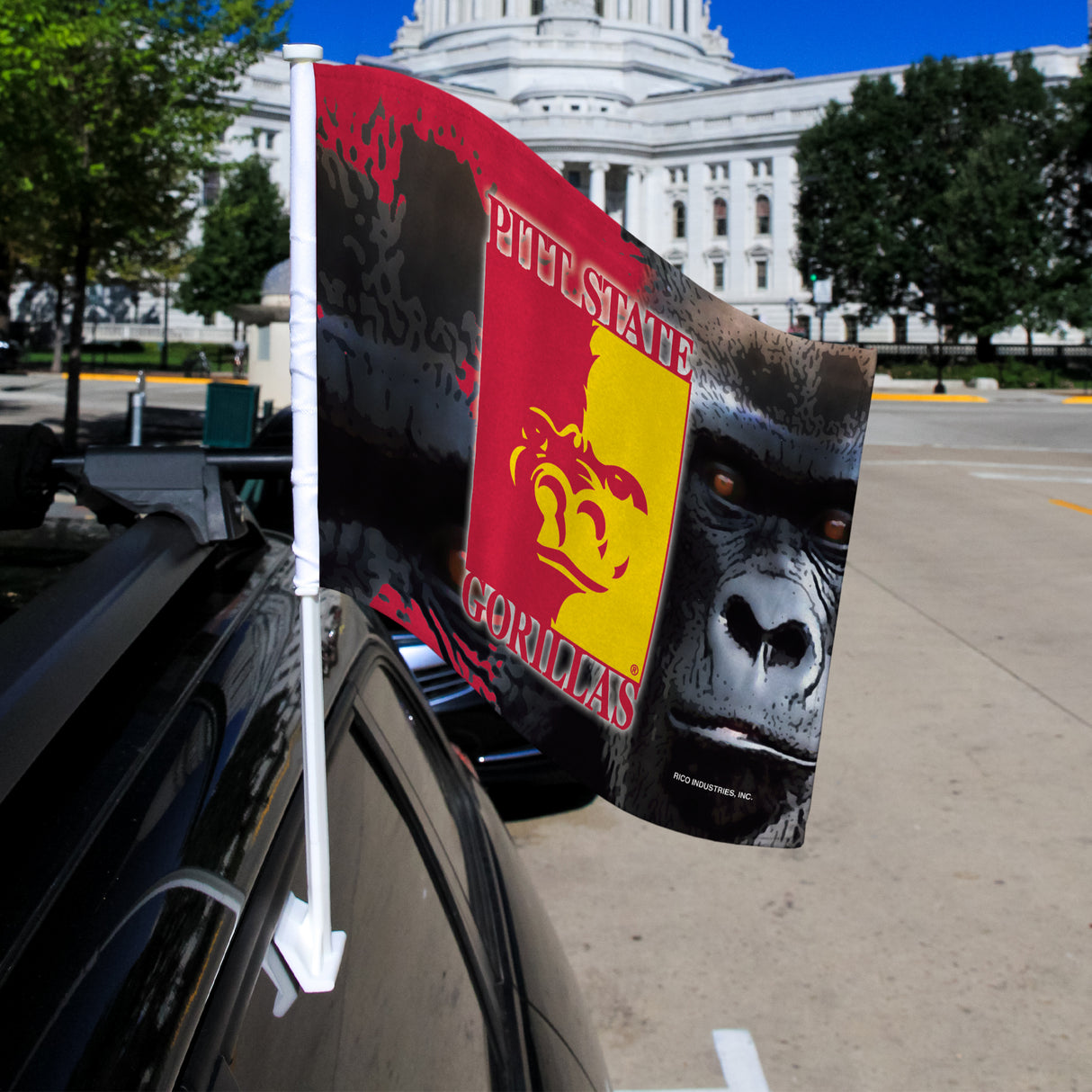 NCAA Pittsburg State Gorillas Car Flag Fan Gear NCAA Pittsburg State Gorillas