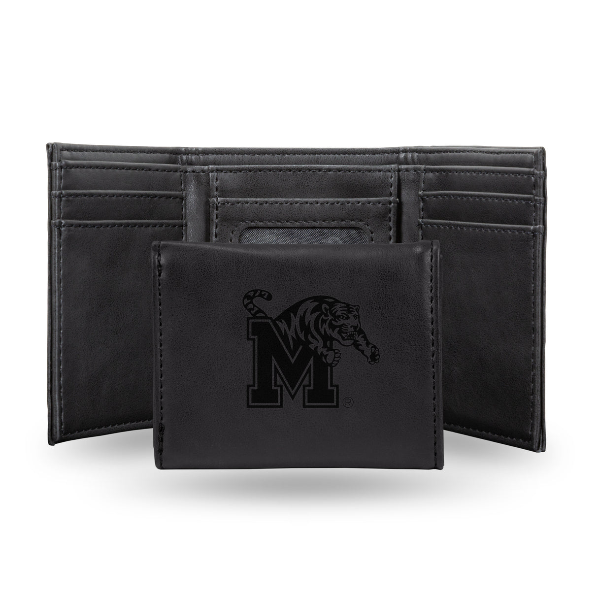 NCAA Memphis Tigers Laser Engraved Tri-Fold Wallet Fan Gear NCAA Memphis Tigers