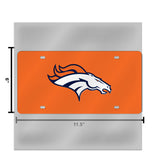 NFL Denver Broncos Laser Cut License Plate Tag Fan Gear NFL Denver Broncos