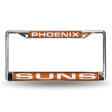 NBA Phoenix Suns Laser Cut Chrome License Plate Frame Fan Gear NBA Phoenix Suns