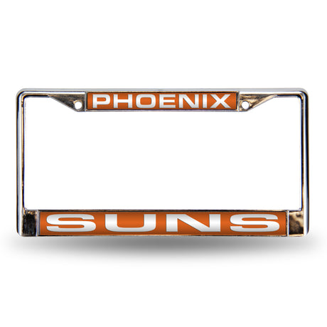 NBA Phoenix Suns Laser Cut Chrome License Plate Frame Fan Gear NBA Phoenix Suns