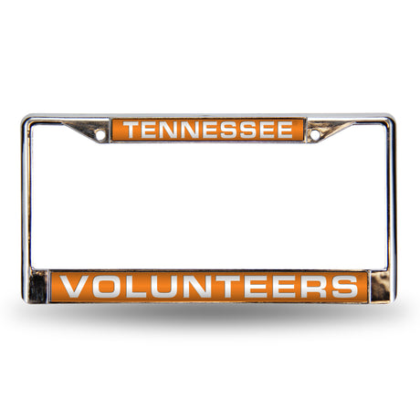 NCAA Tennessee Volunteers Laser Cut Chrome License Plate Frame Fan Gear NCAA Tennessee Volunteers