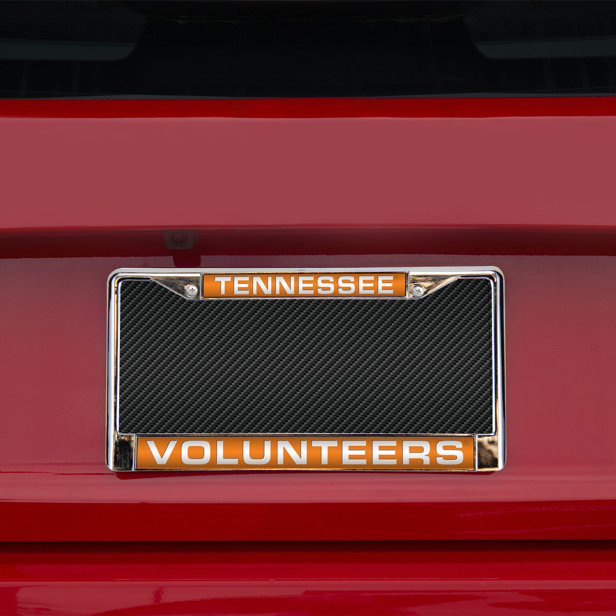 NCAA Tennessee Volunteers Laser Cut Chrome License Plate Frame Fan Gear NCAA Tennessee Volunteers
