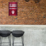 NCAA Indiana Hoosiers Large Metal Sign