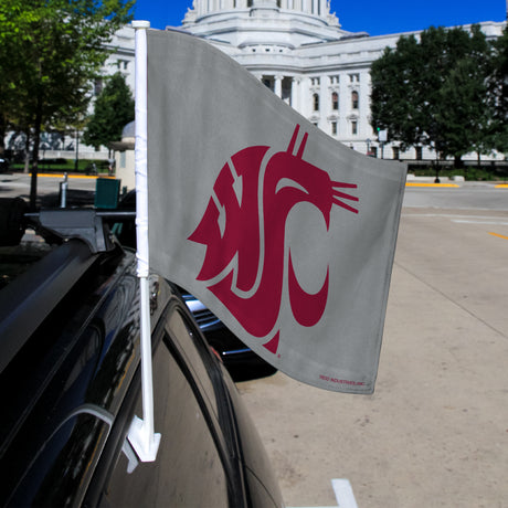 NCAA Washington State Cougars - WSU Car Flag Fan Gear NCAA Washington State Cougars