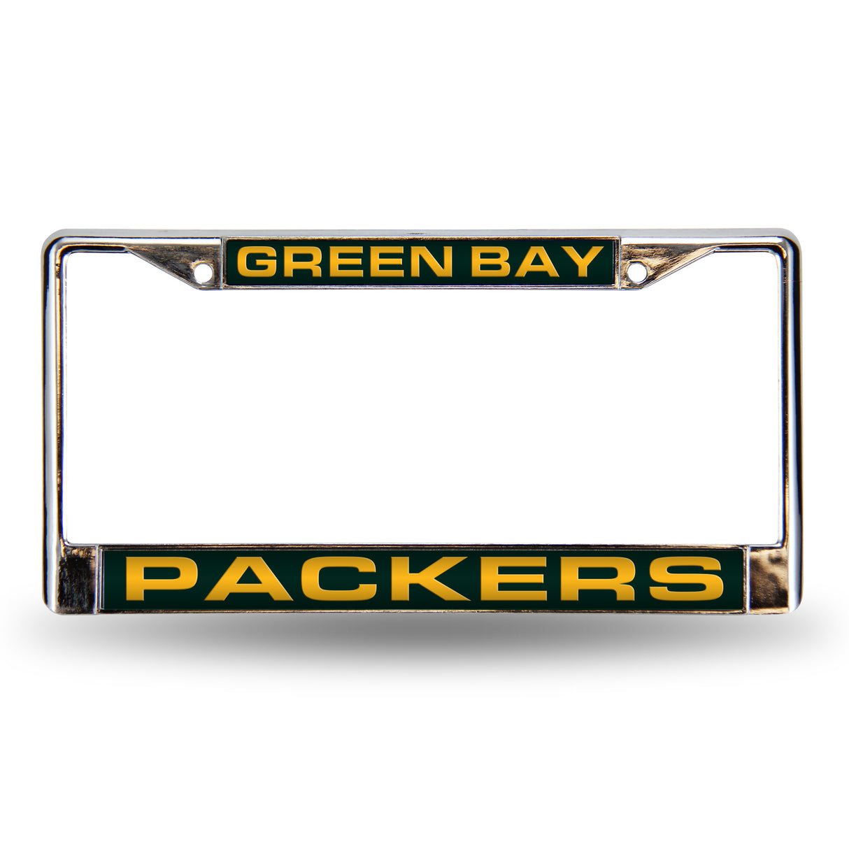 NFL Green Bay Packers Laser Cut Chrome License Plate Frame Fan Gear NFL Green Bay Packers
