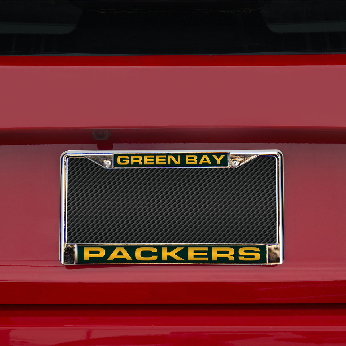 NFL Green Bay Packers Laser Cut Chrome License Plate Frame Fan Gear NFL Green Bay Packers