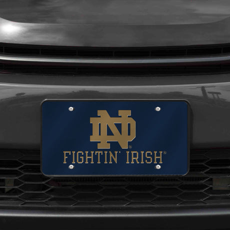NCAA Notre Dame Fighting Irish - ND Laser Cut Automobile Tag Fan Gear NCAA Notre Dame Fighting Irish