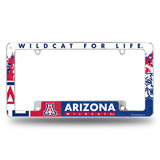 NCAA Arizona Wildcats All Over Chrome Frame Fan Gear NCAA Arizona Wildcats