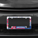 NCAA Arizona Wildcats All Over Chrome Frame Fan Gear NCAA Arizona Wildcats