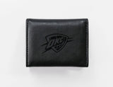 NBA Oklahoma City Thunder Laser Engraved Trifold Wallet Fan Gear NBA Oklahoma City Thunder