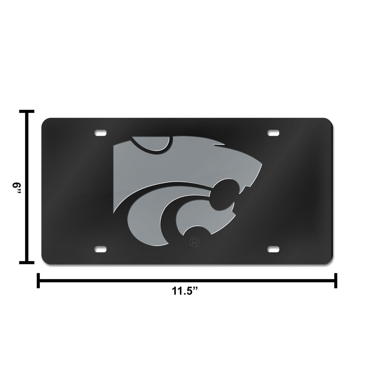 NCAA Kansas State Wildcats - KSU Laser Cut Automobile Tag Fan Gear NCAA Kansas State Wildcats