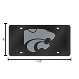 NCAA Kansas State Wildcats - KSU Laser Cut Automobile Tag Fan Gear NCAA Kansas State Wildcats