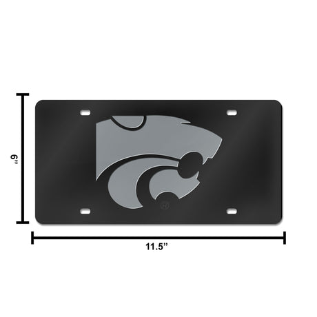 NCAA Kansas State Wildcats - KSU Laser Cut Automobile Tag Fan Gear NCAA Kansas State Wildcats