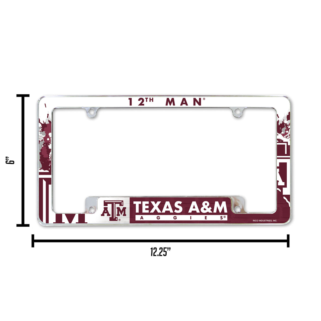 NCAA Texas A&M Aggies All Over Chrome Frame Fan Gear NCAA Texas A&M Aggies