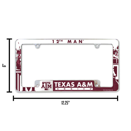NCAA Texas A&M Aggies All Over Chrome Frame Fan Gear NCAA Texas A&M Aggies
