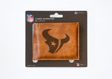 NFL Houston Texans Laser Engraved Bill-Fold Fan Gear NFL Houston Texans