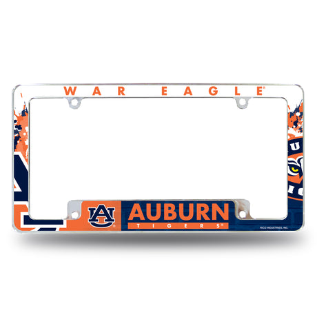 NCAA Auburn Tigers All Over Chrome Frame Fan Gear NCAA Auburn Tigers