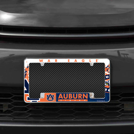NCAA Auburn Tigers All Over Chrome Frame Fan Gear NCAA Auburn Tigers