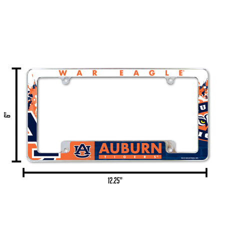 NCAA Auburn Tigers All Over Chrome Frame Fan Gear NCAA Auburn Tigers
