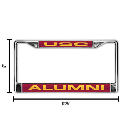 NCAA Southern California Trojans - USC Laser Cut Chrome License Plate Frame Fan Gear NCAA Southern California Trojans