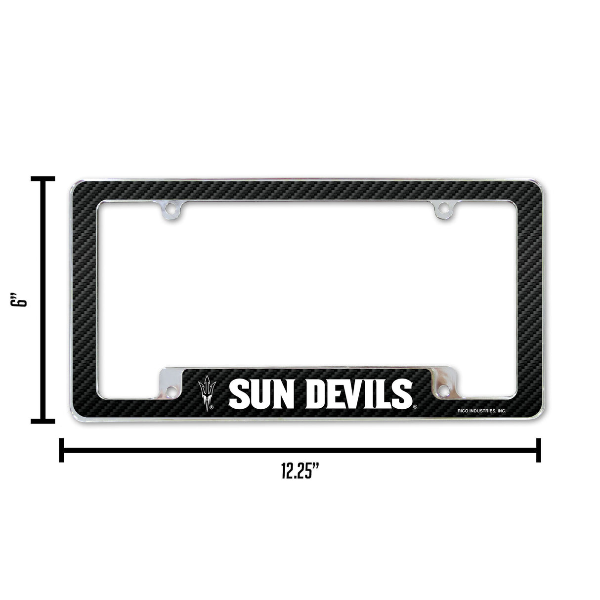 NCAA Arizona State Sun Devils - ASU All Over Chrome Frame Fan Gear NCAA Arizona State Sun Devils