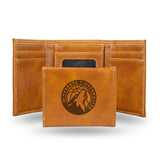NBA Minnesota Timberwolves Laser Engraved Trifold Wallet Fan Gear NBA Minnesota Timberwolves