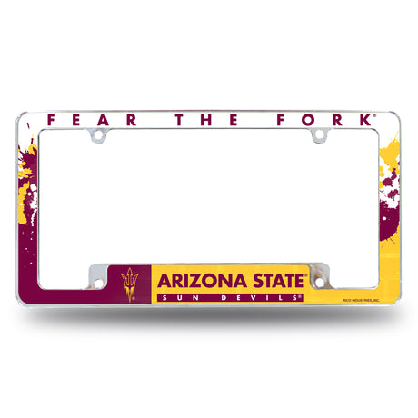 NCAA Arizona State Sun Devils - ASU All Over Chrome Frame Fan Gear NCAA Arizona State Sun Devils