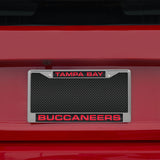 NFL Tampa Bay Buccaneers Laser Cut Chrome License Plate Frame Fan Gear NFL Tampa Bay Buccaneers