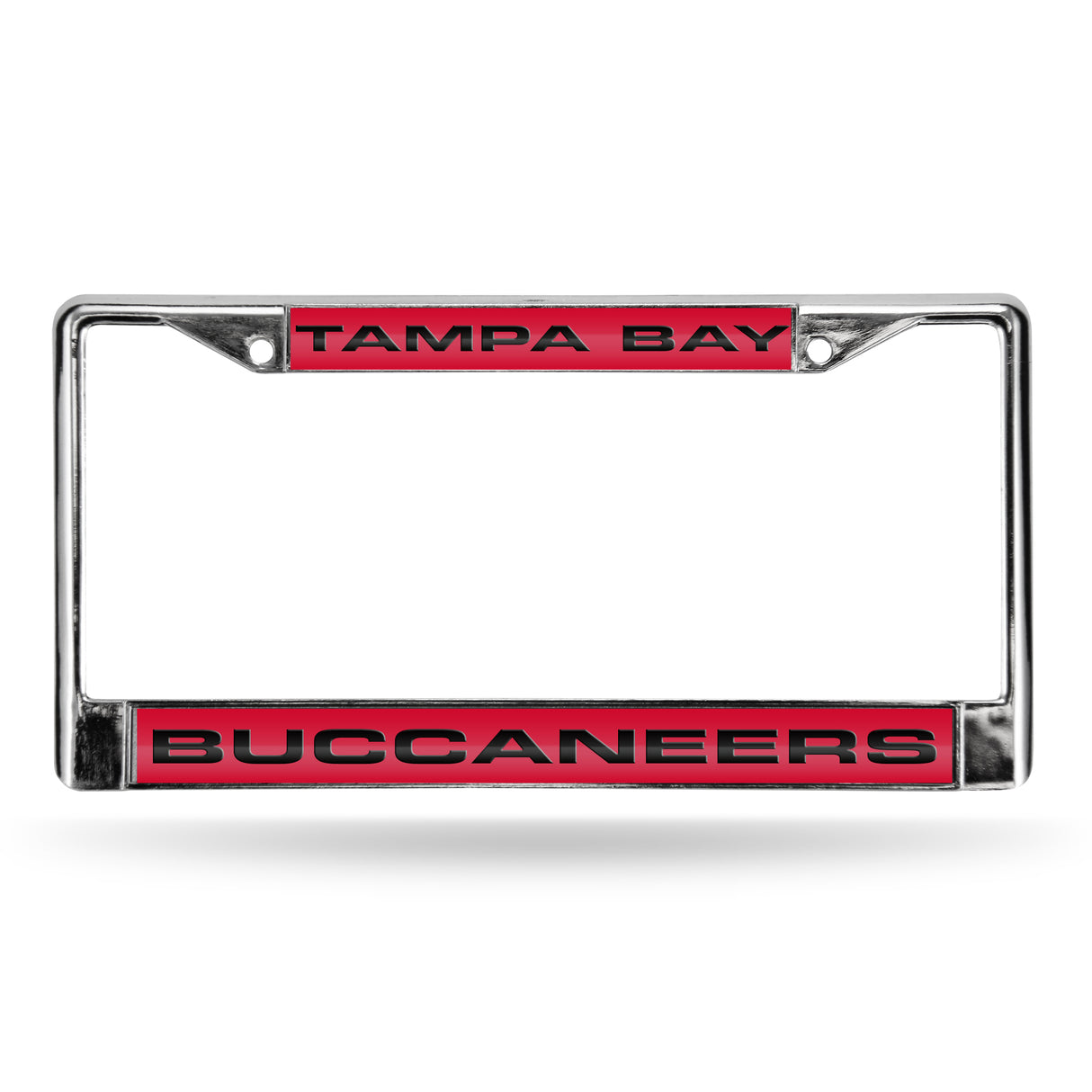 NFL Tampa Bay Buccaneers Laser Cut Chrome License Plate Frame Fan Gear NFL Tampa Bay Buccaneers