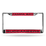 NFL Tampa Bay Buccaneers Laser Cut Chrome License Plate Frame Fan Gear NFL Tampa Bay Buccaneers