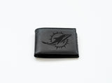 NFL Miami Dolphins Laser Engraved Bill-Fold Fan Gear NFL Miami Dolphins