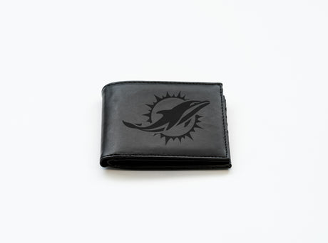 NFL Miami Dolphins Laser Engraved Bill-Fold Fan Gear NFL Miami Dolphins
