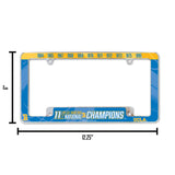 NCAA UCLA Bruins All Over Chrome Frame Fan Gear NCAA UCLA Bruins
