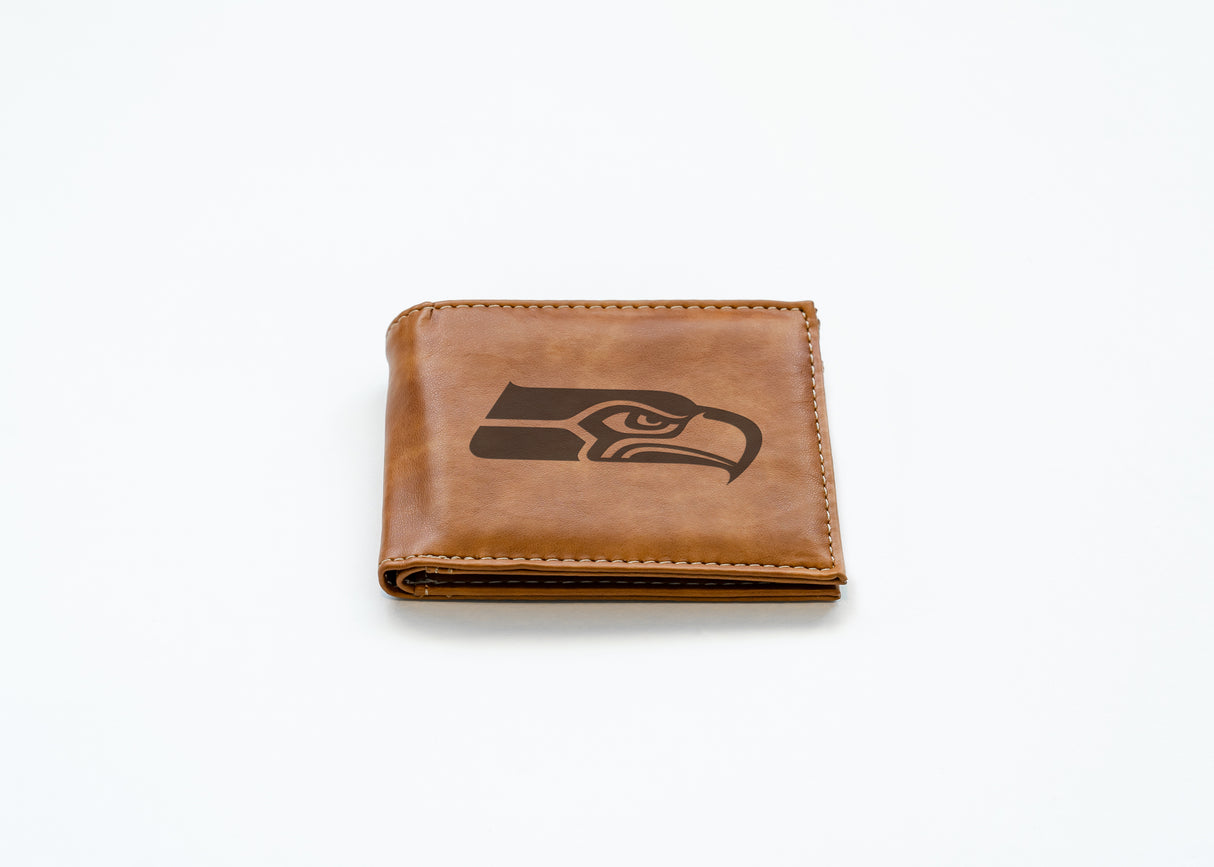 NFL Seattle Seahawks Laser Engraved Bill-Fold Fan Gear NFL Seattle Seahawks