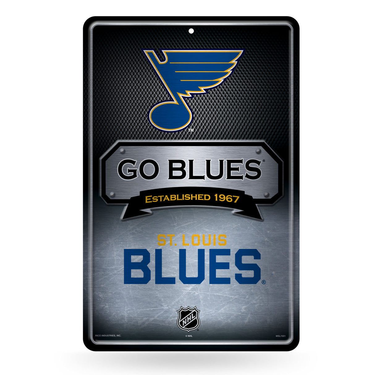 NHL St. Louis Blues Large Metal Sign