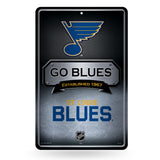 NHL St. Louis Blues Large Metal Sign
