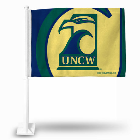 NCAA North Carolina-Wilmington Seahawks Car Flag Fan Gear NCAA North Carolina-Wilmington Seahawks