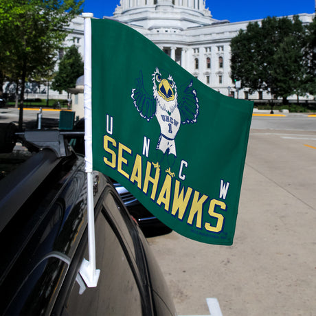 NCAA North Carolina-Wilmington Seahawks Car Flag Fan Gear NCAA North Carolina-Wilmington Seahawks