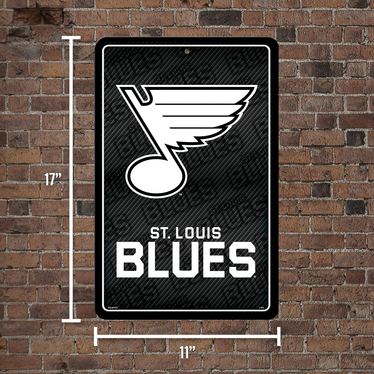 NHL St. Louis Blues Large Metal Sign