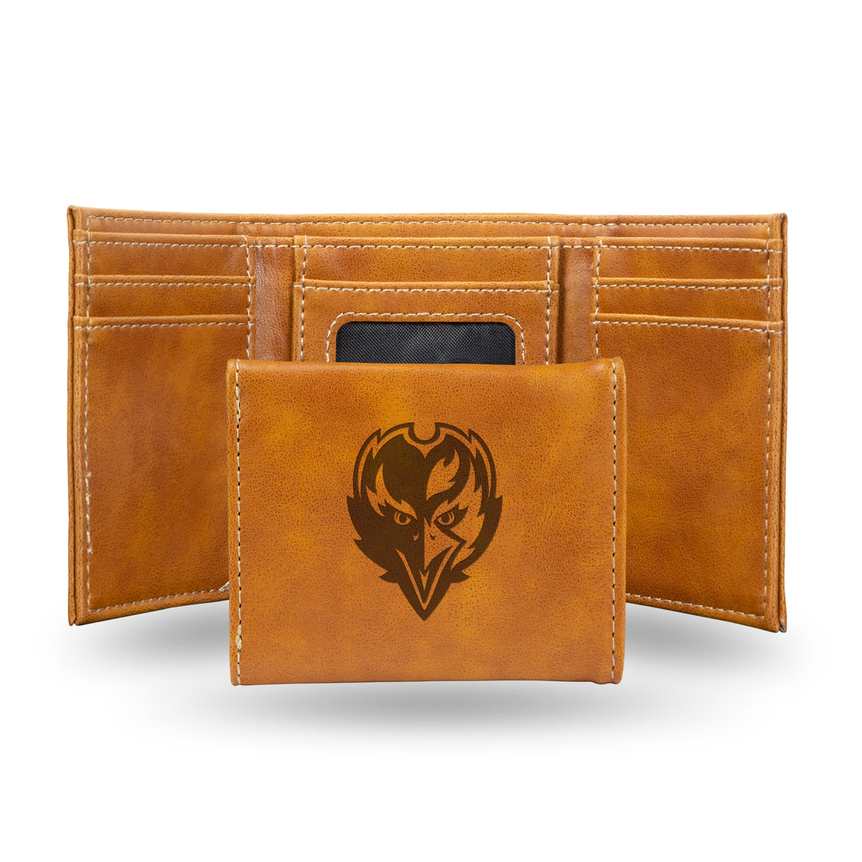 NFL Baltimore Ravens Laser Engraved Trifold Wallet Fan Gear NFL Baltimore Ravens
