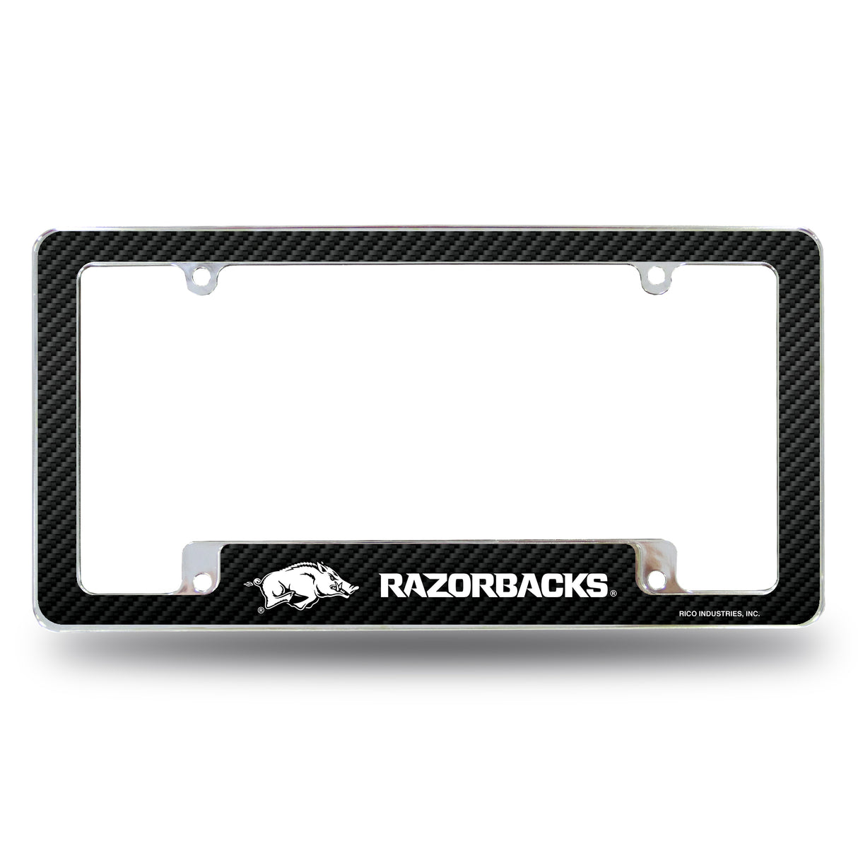 NCAA Arkansas Razorbacks All Over Chrome Frame Fan Gear NCAA Arkansas Razorbacks