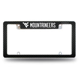 NCAA West Virginia Mountaineers All Over Chrome Frame Fan Gear NCAA West Virginia Mountaineers