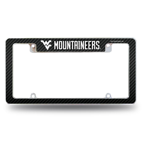 NCAA West Virginia Mountaineers All Over Chrome Frame Fan Gear NCAA West Virginia Mountaineers